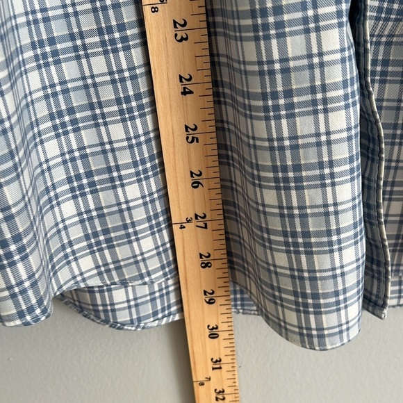 UNUTCKIT Men’s Cotton Flannel Long Sleeve Shirt Size Large In Blue - Picture 8 of 9